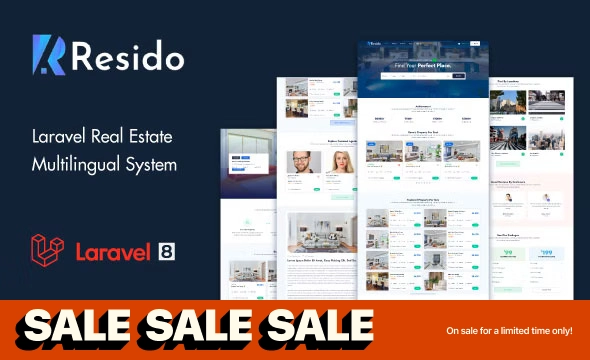 Resido 3.3.1 – Laravel Real Estate Multilingual System